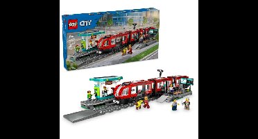 LEGO CITY 60423 Tram en station in het centrum
