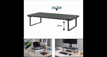Gembird MS-TABLE-03 flat panel bureau steun Zwart