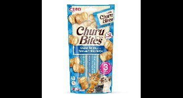 INABA Churu Bites Kip met tonijn en sint-jakobsschelpen - kattensnoepje - 3x10 g