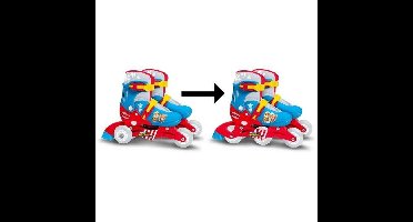 Twee in één Inline Skates - PAW PATROL - PAT PATROUILLE - 3 wielen - Tri skate en Roller in linnen - Verstelbare maat 27-30