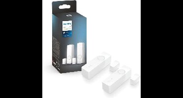 Contactsensoren - Philips Hue - Veilig - x 2 - Deur of raam - Eenvoudige installatie - Bediening via de app - Wit