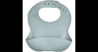 Siliconen slabbetje - THERMOBABY - Met opvangbakje - Charmant grijs
