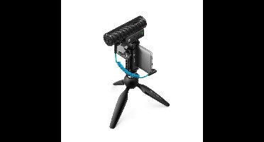 Sennheiser MKE 400 Mobile Kit - condensator, supercardioïde microfoon met laagdoorlaatfilter met Manfrotto-statief