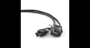 Gembird PC-186-ML12-1M electriciteitssnoer Zwart CEE7/7 C5 stekker