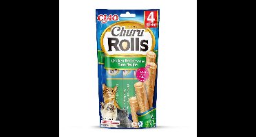 INABA Churu Rolls Chicken recipe wraps Tuna recipe - Kattensnoepje - 4x10 g