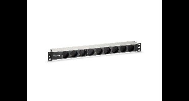 Equip 333292 energiedistributie 9 AC-uitgang(en) 1U Zwart, Zilver