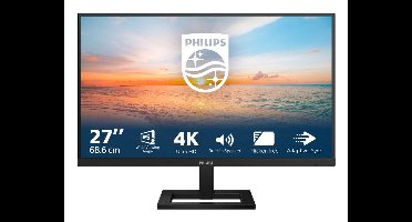 Philips 1000 series 27E1N1800AE/00 computer monitor 68,6 cm (27") 3840 x 2160 Pixels 4K Ultra HD LED Zwart