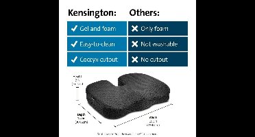 Voetensteun Kensington K55807WW Zwart