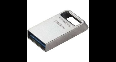 USB stick Kingston Micro Zwart Zilverkleurig 128 GB