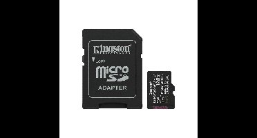 Micro SD geheugenkaart met adapter Kingston SDCS3/128GB 128 GB