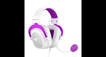 Havit H2002d - Gaming-hoofdtelefoon, wit en paars