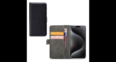 Mobilize Classic Gelly Wallet Book Case Apple iPhone 15 Pro Max Black