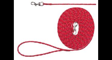 TRIXIE HONDENRIEM JUNIOR SLEEPLIJN LANG ROOD