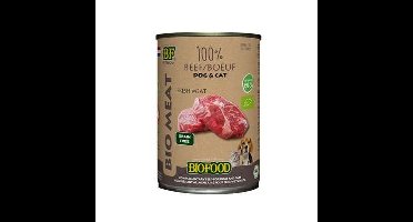 BF PETFOOD ORGANIC HOND RUND MENU BLIK