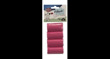 TRIXIE HONDENPOEPZAKJES ROZENGEUR ROZE