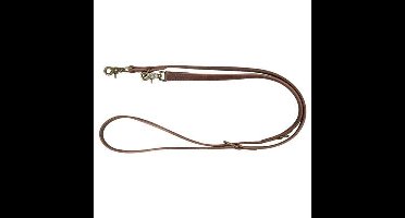 TRIXIE HONDENRIEM RUSTIC VERSTELBAAR VETLEER DONKERBRUIN