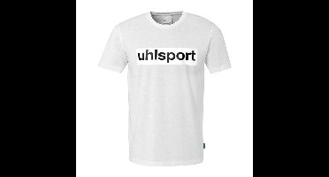 Heren Voetbal T-shirt met Korte Mouwen Uhlsport Essential Promo Wit Maat L