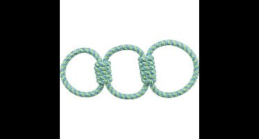 TRIXIE AQUATOY TOUW TREKSPEELTJE RINGEN POLYESTER GEEL / GROEN