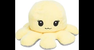 TRIXIE OCTOPUS OMKEERBAAR PLUCHE GRIJS / GEEL