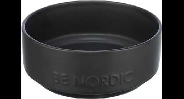 TRIXIE BE NORDIC VOERBAK HOND KERAMIEK / RUBBER ZWART