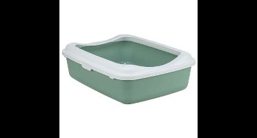 TRIXIE KATTENBAK CLASSIC MET RAND SALIE / WIT