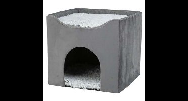 TRIXIE KATTENHUIS HARVEY GRIJS-WIT / ZWART