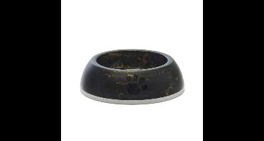 SAVIC VOERBAK DELICE 2 MARBLE ZWART / GOUD