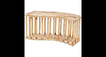 TRIXIE HOOIRUIF MET DEKSEL HOUT GEVLAMD