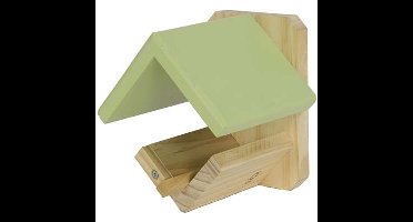 BOON PINDAKAASPOTHOUDER MET GROEN DAK HOUT