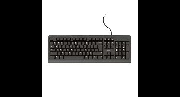 Toetsenbord Trust Primo Qwerty Portugees Zwart