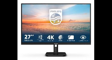 Philips 27E1N1800A/00 computer monitor 68,6 cm (27") 3840 x 2160 Pixels 4K Ultra HD LED Zwart