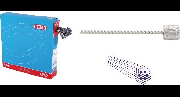 Schakel binnenkabels Elvedes 2250mm RVS ø1,1mm Shimano N-nippel ø4,5 × 4,5 (100 stuks) - Zilver