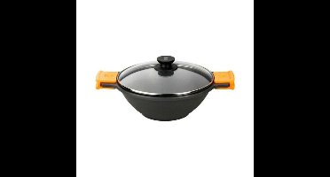 Pan BRA Braisogona_A272028 Zwart Zwart/Oranje Metaal Aluminium Ø 24 cm Ø 28 cm