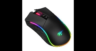 Havit MS1001S - Optische rechtshandige gamingmuis, USB type A, zwart-grijs