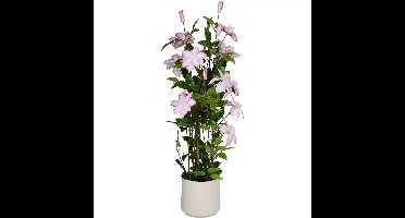 Kunstplant Clematis 98x35 cm Groen/Roze