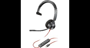 Oordopjes met microfoon Poly Blackwire 3310 Zwart