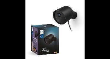 Philips Hue Secure Wired Camera - HD 1080P - Binnen- en buitengebruik - Bediening via één app - Zwart