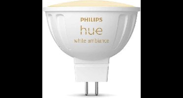 Connected lamp - PHILIPS HUE - MR16 - Wit licht - Bluetooth compatibel - Werkt met app en stem