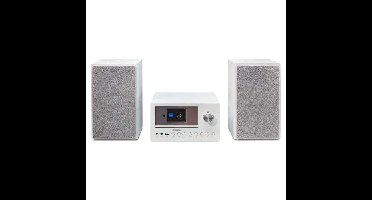Mini HiFi-systeem - MEDION - DAB/FM-internetradio - cd-speler - 2x15W RMS - Wit