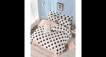 Beddengoedset - 1 dekbedovertrek 220 x 240 cm + 2 kussenslopen 60 x 60 cm - 65% katoen, 35% polyester - Wit