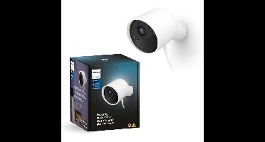 Philips Hue Secure Wired Camera - HD 1080P - Binnen of buiten - Bediening via één app - Wit