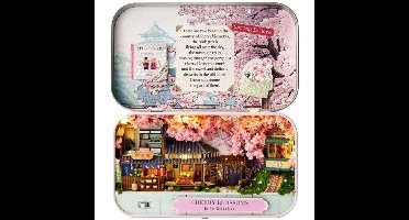 Boekenhoekje - Doe-het-zelf bouwpakket voor een 3D-boekensteunmodel - Sakura Box Creanook - 14 x 16 x 2,5 cm