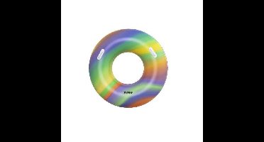 Opblaasbare zwemband - BESTWAY - Regenboog - Diameter 119 cm - Meerkleurig - Voor kinderen vanaf 6 jaar