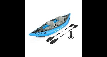 Opblaasbare kajak - BESTWAY - Cove Champion X2 Hydro-Force - 331x88cm - 2 plaatsen - 180kg max - 2 peddels, 2 afneembare vinnen +