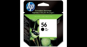 HP 56 originele zwarte inktcartridge voor HP OfficeJet 5610 en HP PSC 1217/1311/1355 (C6656AE)