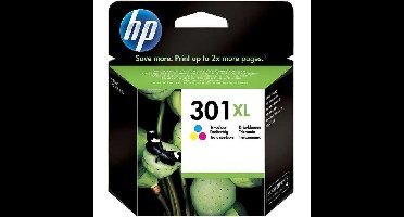 HP 301XL originele drie-kleuren inktcartridge voor HP Envy 4505 en HP DeskJet 1050/1512/2548 / 3057A (CH564EE)