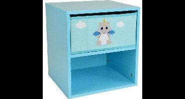 LEON THE DRAGON Nachtkastje met lade ± 36 x 33 x 30 cm voor kinderen