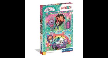CLEMENTONI - 2x60 stukjes - Gabby en het magische huis