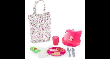 Babyaccessoires - COROLLE - Grote maaltijdbox - Voor babypoppen van 36 en 42 cm - 11 accessoires - Vanaf 2 jaar