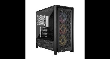 PC-behuizing - CORSAIR - FRAME 4000D RS ARGB-serie - Mid-Tower - 3 ARGB-fans - Zwart
